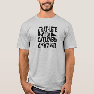 Cat Lover Triathlete T-Shirt