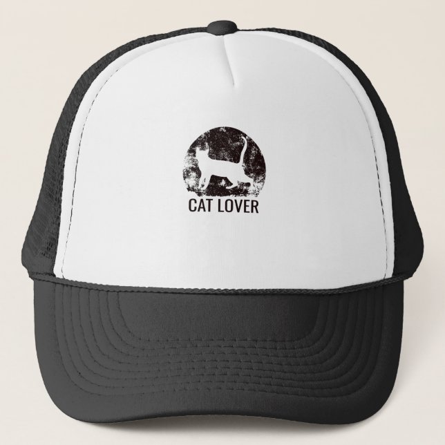 Cat Lover Trucker Hat (Front)