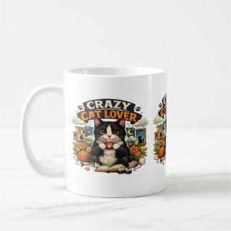 Cat Lover Vibes – Cute Cat Design. Coffee Mug