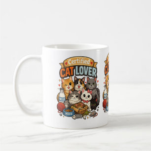 Cat Lover Vibes – Cute Cat Design. Coffee Mug