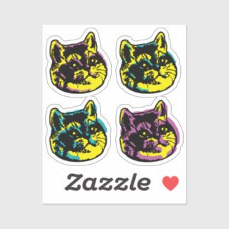 Cat Lover Window Decal Pop Art