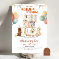 Cat Lover You Kitten Right Meow? Any Age Birthday