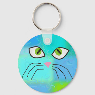 Cat Lovers Art "Cat Lady" Key Ring