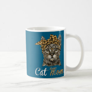 Cat Lovers Cat Bow Mom Shirt Coffee Mug