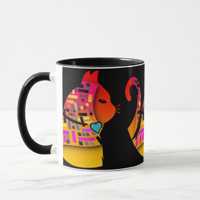 CAT LOVERS CAT FANCY Novelty Mug (Left)