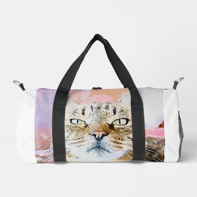 Cat Lover's  Duffle Bag (Front)