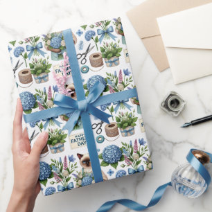 Cat Lovers Father's Day Wishes for Cat Dads Wrapping Paper