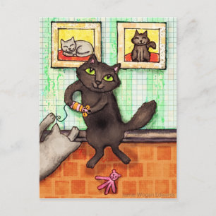 Cat Lover's Friendship / Thank You Postcard