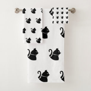 Cat Lovers Gift  Bath Towel Set