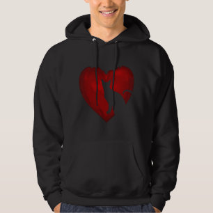 Cat Lovers hearts Valentine Day Gifts For Couple Hoodie