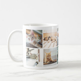 Cat Lovers' Memories Photo Collage Mug