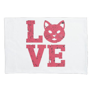 Cat Lovers: Purr-fectly Bold, Edgy, Grunge Design Pillowcase