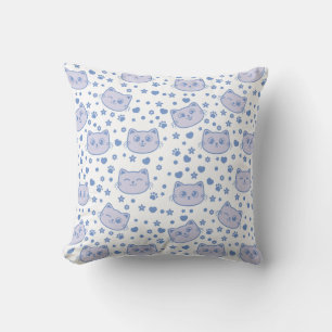 Cat lovers so cute purple cushion