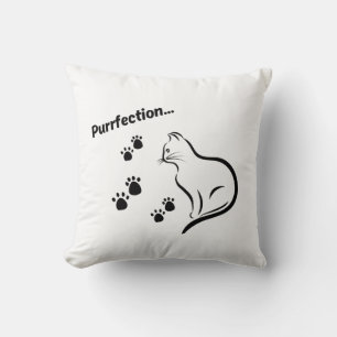 Cat Lovers Throw Pillow