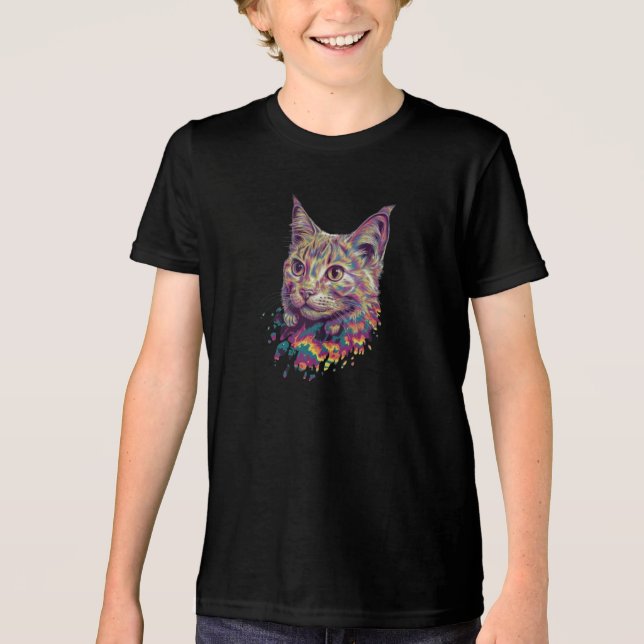 Cat Lovers Tri-Blend Shirt (Front)