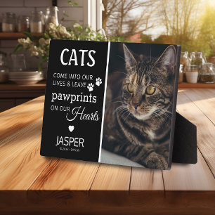 Cat Lovers Tribute   Memorial Keepsake Plaque