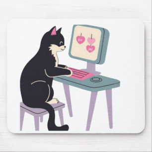Cat lovers Tuxedo cat Moses pad  Mouse Mat