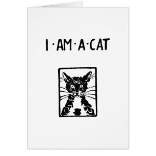 Cat Lovers Typography Quotes I Am A Cat