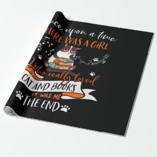 Cat Lovers   Who Really Loved Cat & Books Lovers Wrapping Paper