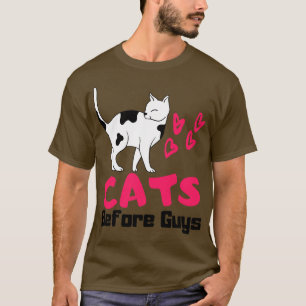 Cat Lovers Women Cats Instead Of Men Fun T-Shirt
