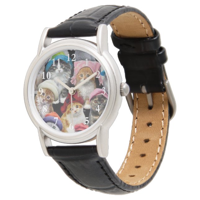 Cat Lovers Wrist Watch (Angled)