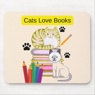 Cat Loves Boots Mouse Mat