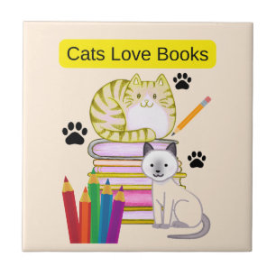 Cat Loves Boots Tile