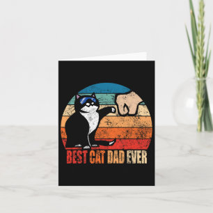 Cat Loving Daddy Fathers Day Gift Mens None Best C Card