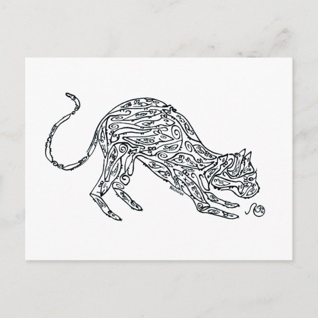 CAT - made of MICE Postcard (Front)