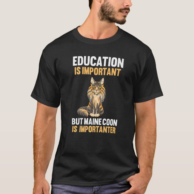 Cat Maine Coon T-Shirt (Front)