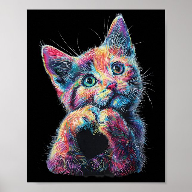 Cat Making Heart Shape Love Sign Language Cat Love (Front)