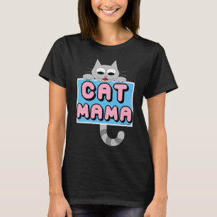 "CAT MAMA" Cute Cat Lover T shirt