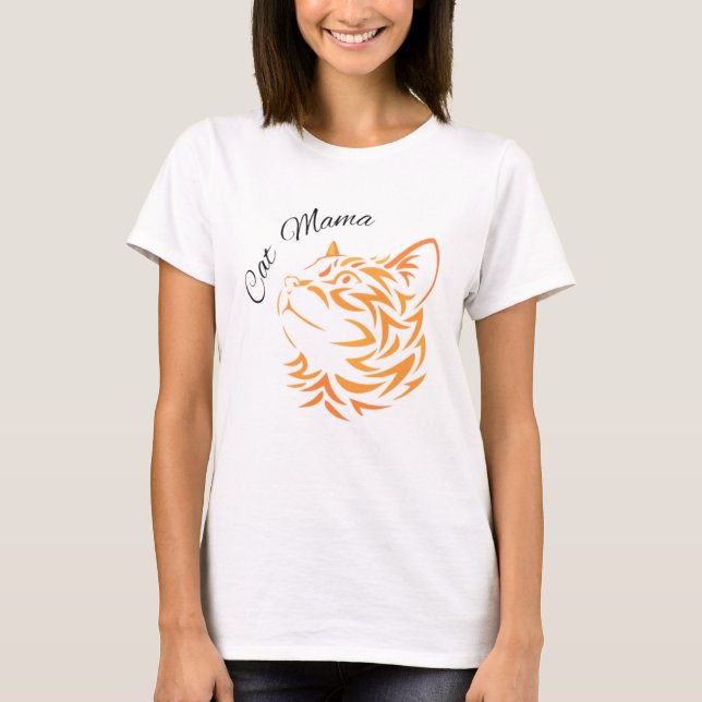 Cat Mama   T-Shirt (Front)