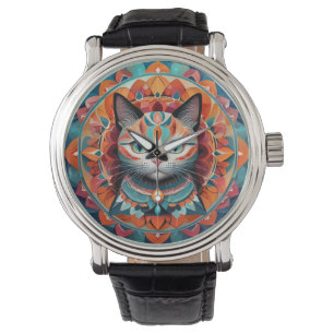 Cat Mandala Watch