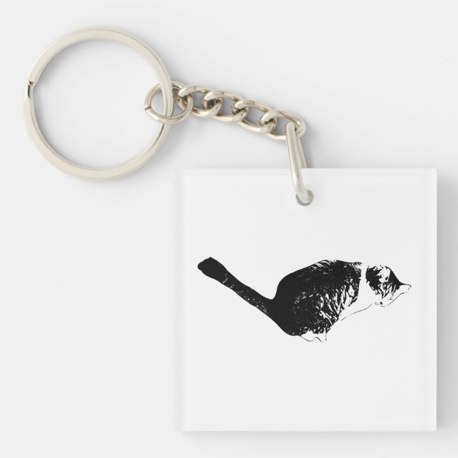 Cat Mark, Quiet Trace Key Ring (Front)