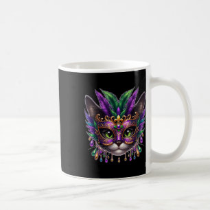 Cat Mask Mardi Gras New Orleans Carnival Coffee Mug