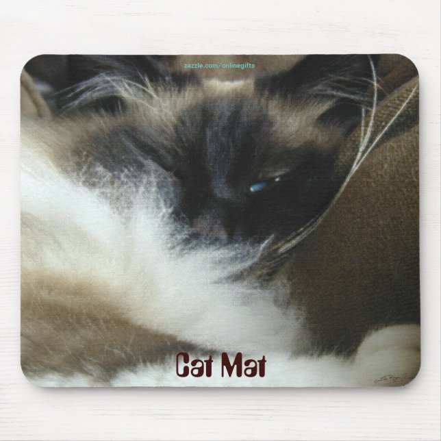 "Cat Mat" Feline lover Mouse Mat (Front)