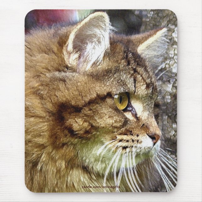 "Cat Mat" Maine Coon Cat-lover Mousepad (Front)