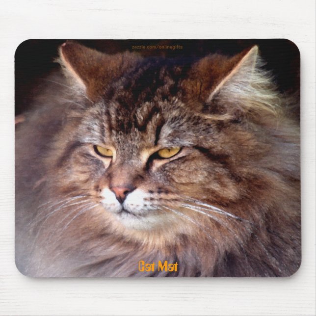 "Cat Mat" Maine Coon Cat-lover Mousepad (Front)