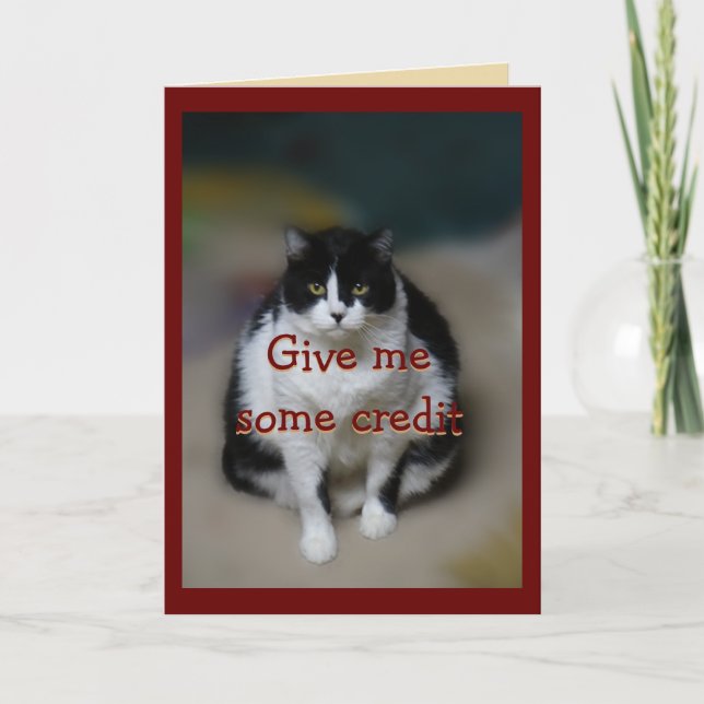 Cat, Max fv- customise for any occasion Card (Front)