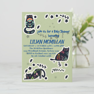 CAT ME IF YOU CAT FUNNY INVITATION