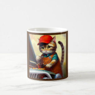Cat Mechanic Coffee Mug