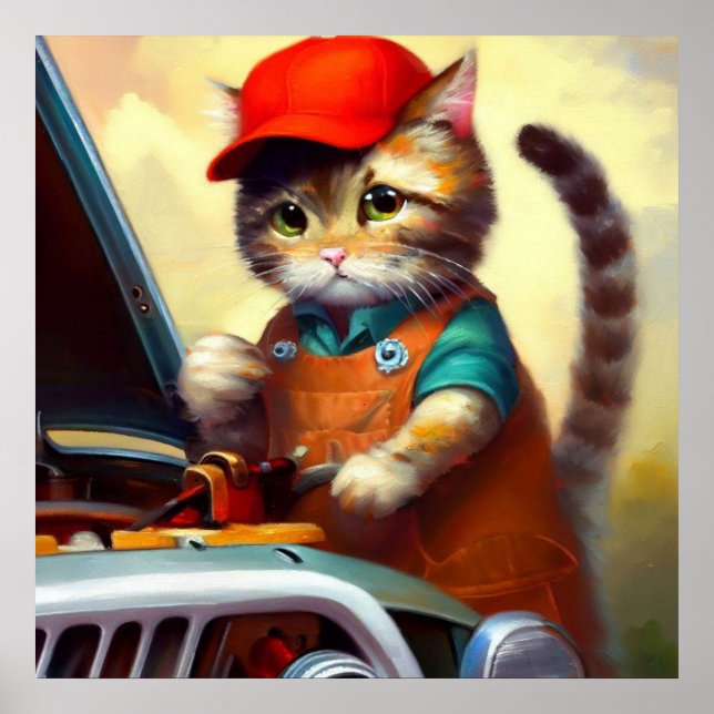Cat Mechanic Poster (Front)