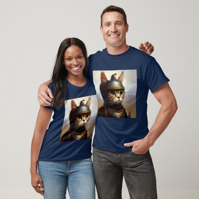 Cat Mediaeval Knight T-Shirt (Unisex)