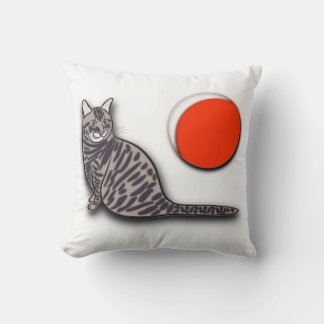 Cat Meets the Full Moon Cushion
