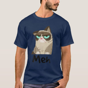 Cat Meh - Meow Funny Siamese Cat Lovers Gift T-Shirt
