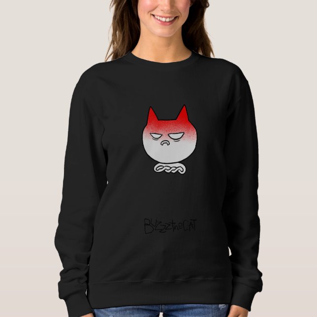 Cat Meme Anger Angry 1 Sweatshirt (Front)