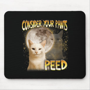 Cat Meme Cat Lover Cat Mom Funny Consider Your Pan Mouse Mat