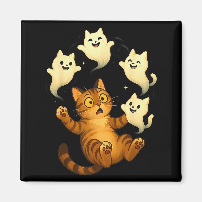 Cat Meme Funny Soky Halloween Kitty  Magnet (Front)