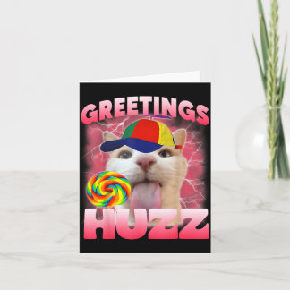 Cat Meme Greetings Huzz Funny Silly Cat Lover for Card